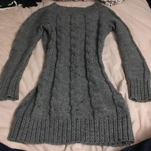 Cable Knit bodycon sweater dress